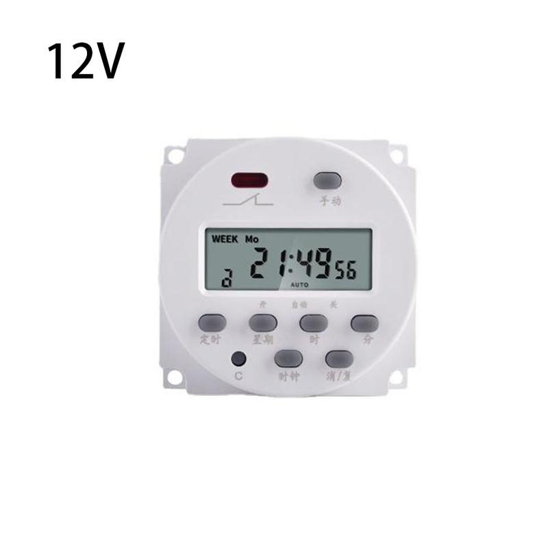 Time Switch Digital Weekly Programmable Adjustable Advertising Box Lamp Timer Light Relay Electronic Rechargeable Charger 4