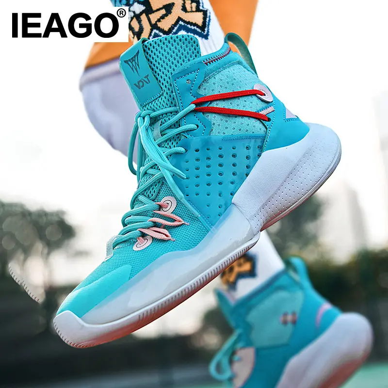 IEAGO-Spike Giày Bóng Rổ Nam, Chính Hãng, Chất Lượng Cao, Thời Trang Mới, Chống Mài Mòn, Bảo Vệ Mắt Cá Chân, Giày Thể Thao Bóng Rổ