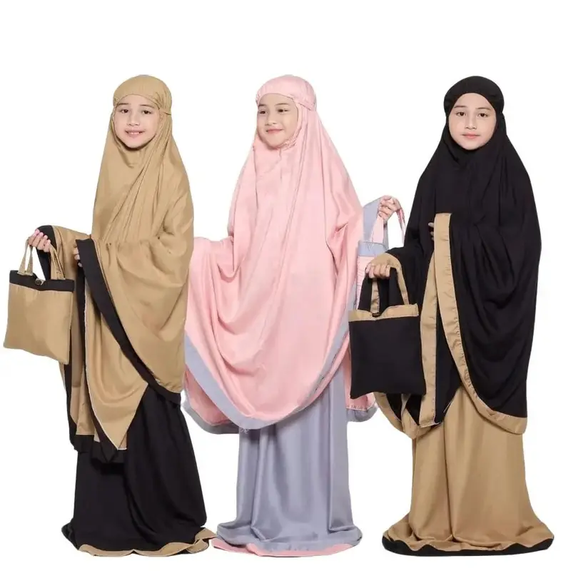 Mukena Anak Tanggung Kombinasi Twotone Salwa Untuk Kisaran 5th - 13th, Mukenah Cantik Bahan Hyget Terbaru 2025 Remaja Muslim 8