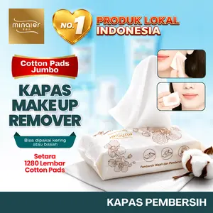MINAIER Makeup Remover Setara Dengan 1280 lembar Kapas Pembersih Cotton Pads Toner Kompres Wajah Kapas CSM MN03