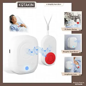 KOTAKIN Bel Wireless Alarm Kalung Lansia Pasien Bedrest Stroke Orang Tua Sakit Panti Jompo Werdha Kursi Roda Bumil Ibu Hamil Anak Tombol SOS Panggilan Darurat Suster Perawat Nurse Call ART Pembantu