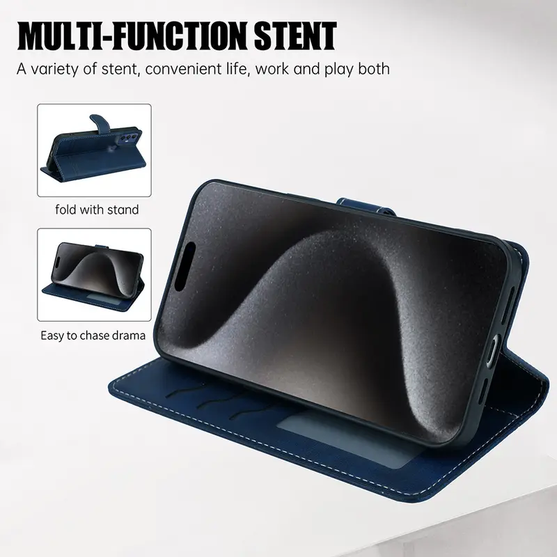 Casing Sharp Aquos V6 / V6 Plus Flip PU Dompet Keranjang Slot Siaga Menutupi Kasus Ponsel 5