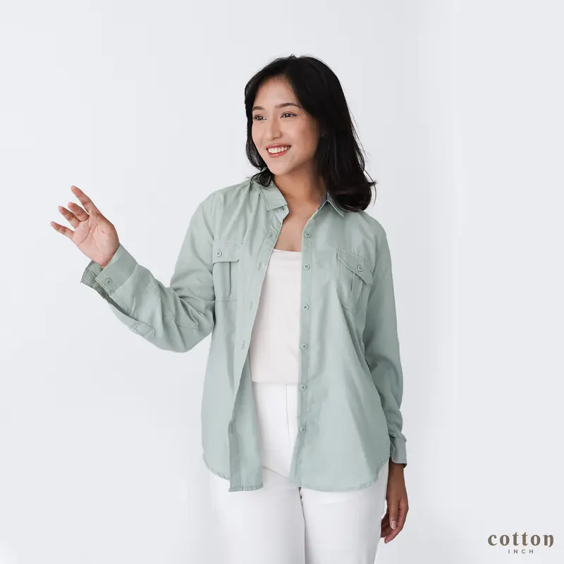 Cotton Inch - Panama Kemeja Basic Baju Atasan Katun 3