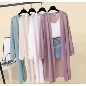TERBARU OUTER CARDIGAN ATAW LONG CARDI ceruty bebydol OUTER NITA DESA CERUTY BABYDOLL lembut PANJANG SIMPLE OUTER CARDIGAN