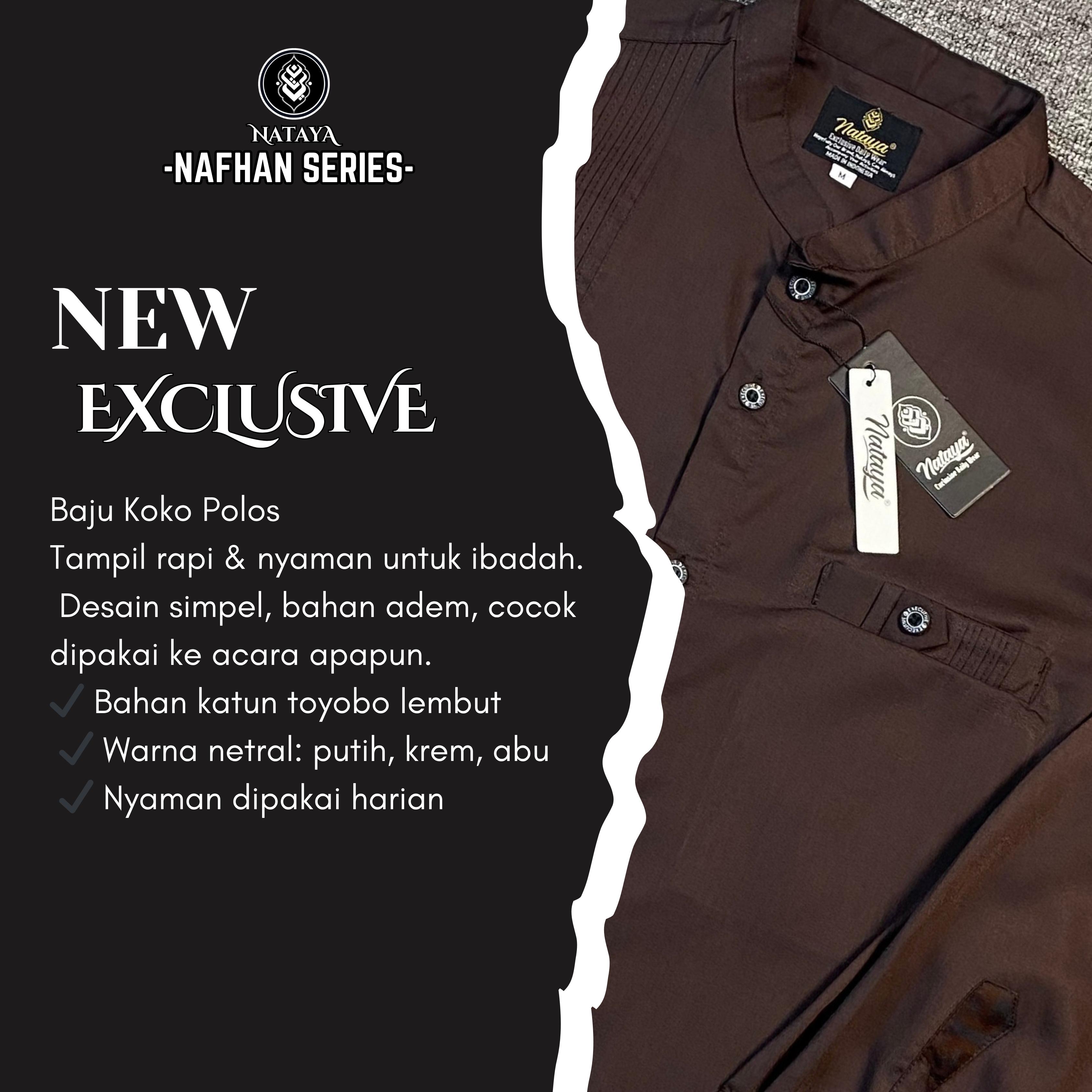 Nataya Kemeja Koko Pria Lengan Panjang Motif Nafhan Bahan Katun Toyobo Premium Nataya Kemeja Koko Pria Lengan Panjang Motif Nafhan Bahan Katun Toyobo Premium
