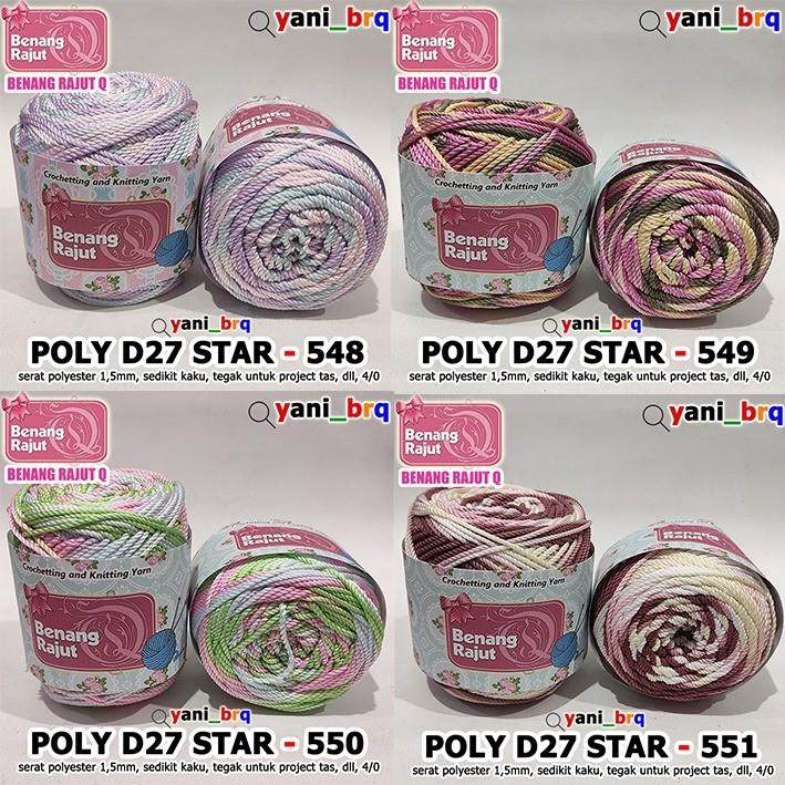 Product Introduction of BENANG RAJUT POLY SEMBUR /POLY GRADASI _MEDIUM PLY D27_HAKPEN 4/0_100GR/GULUNG 7