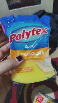 Product Review of POLYTEX Spon Serba Guna Busa sponge Cuci piring Kuning - 1 pcs from a**a 0
