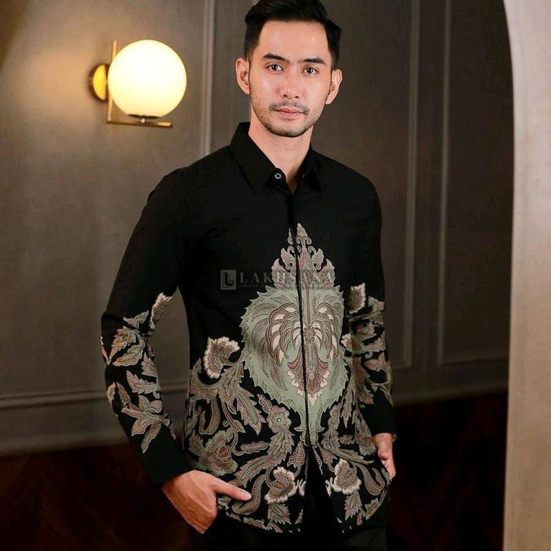 Baju Kemeja Batik Pria Modern Terbaru Batik Pria Kemeja Lengan Panjang Motif Batik 2025 Batik  Pekalongan Katun 8