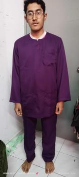 Product Review of Baju Melayu Teluk Belanga Comocrepe Lelaki Murah Viral Baju Melayu Murah Koleksi Jenin 2024 Special Baju Set Family from N**a H**🇸 1