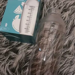 One Two Cups Botol Shaker Cocktail Mixer Bartender Barista Boston Style Stainless Steel