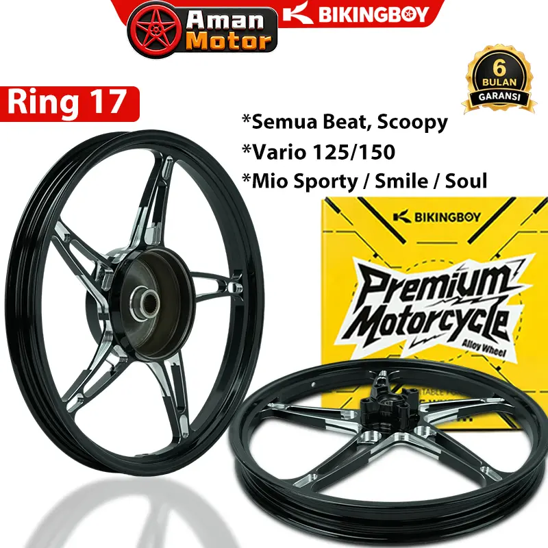 BIKINGBOY Velg Racing Ring 17 Untuk Semua Beat, Scoopy, Genio, Spacy ...