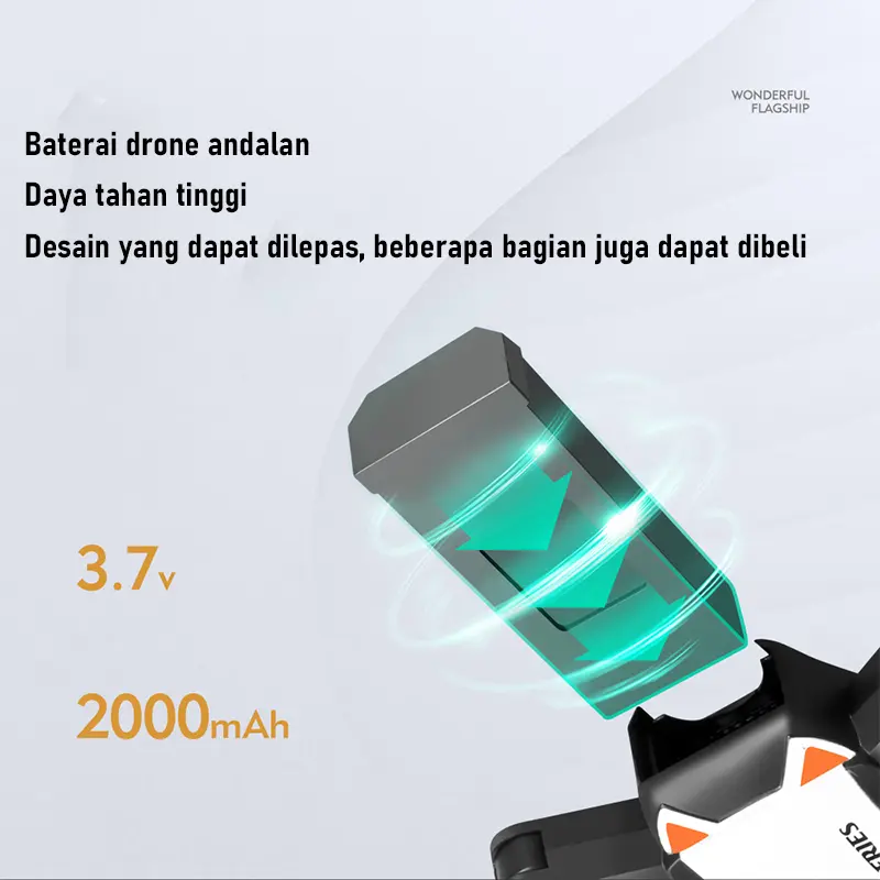 Drone Besar Unggulan-dengan Kamera Ganda-Pesawat Remote Control-Fotografi Udara-Drone Definisi Tinggi 6K 7
