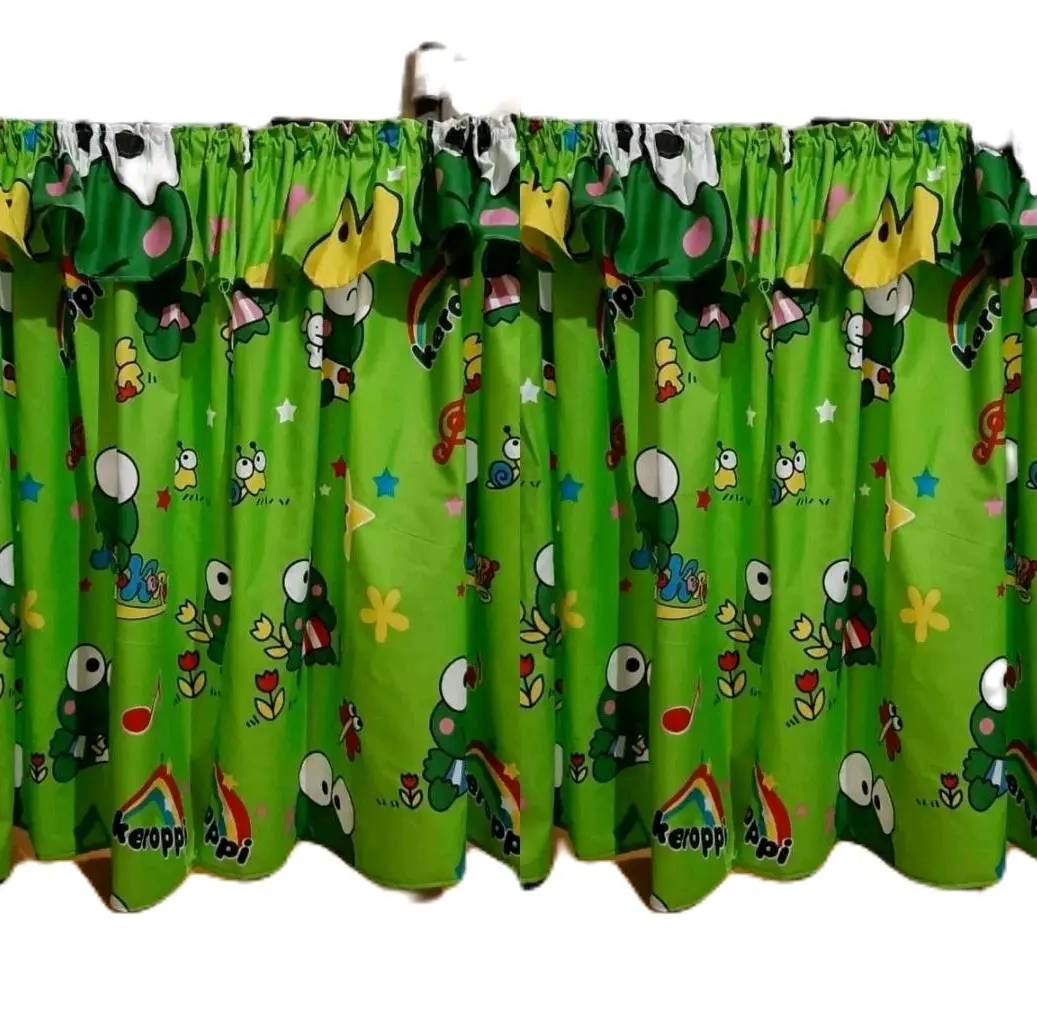 Gorden Kolong Dapur Karakter Keropi Katun Rumbai - Ukuran 90cm x 70cm - Curtain