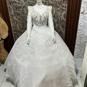 Gaun Luxsury Premium LD Normal dengan Desain Elegan dan Detail Bordir Mewah untuk Tampilan Lebih Mempesona