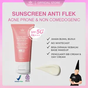 HIQWEEN HEALTHY GLOW FINISHED SUNSCREEN SPF 50 PA+++ MENCERAHKAN WAJAH MELINDUNGI DARI SINAR UVA UVB Facial Perawatan Vitamin Aging