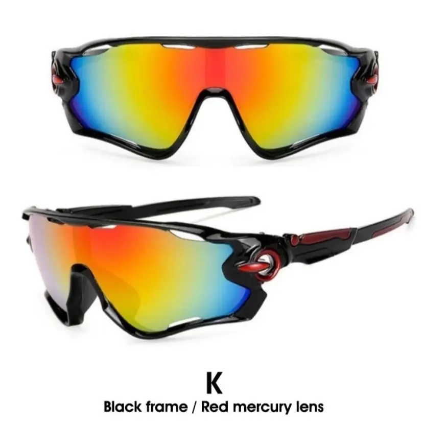 ￼Kacamata Sepeda 9270 Lensa Mercury Anti Silau Outdoor Sport Bike Aksesoris with 4 Pilihan Warna IJKL