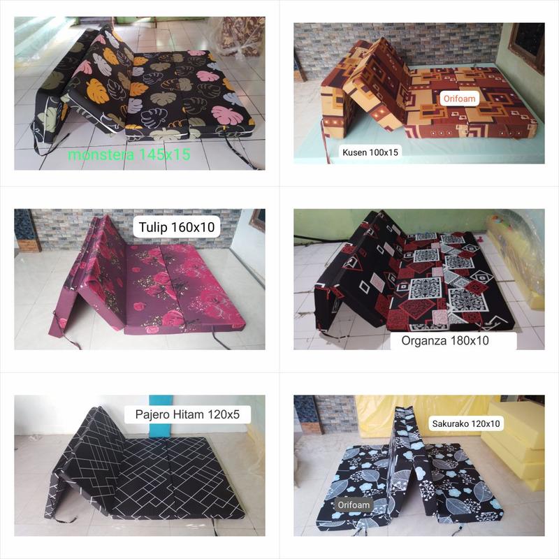 Sarung/Cover Kasur Lipat Inoac Resleting Tebal 15 Cm - Motif Custom - PolyTC Awet 4