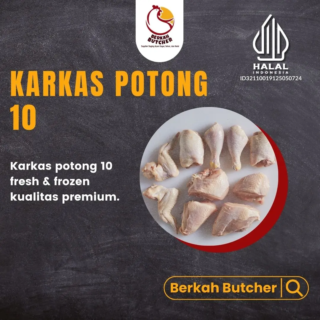 Berkah Butcher Daging Ayam Potong Segar Fresh Frozen Kemasan 1 kg