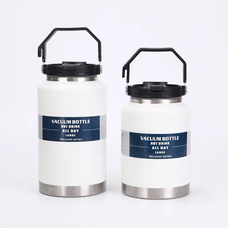 Bình nước thể thao cầm tay dung tích lớn mới 304 bằng thép không gỉ giữ nhiệt nhiều giờ 0