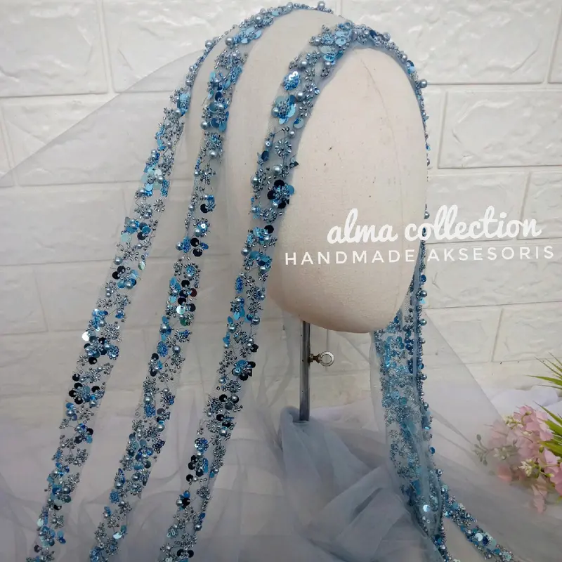 Veil 3L by Alma collection/Headpiece/Slayer pengantin/acc pengantin 4