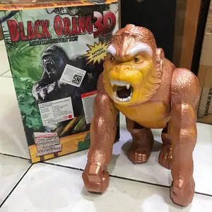 ￼Mainan Anak Hewan Kingkong Mainan Black Orang 3D Bisa Jalan