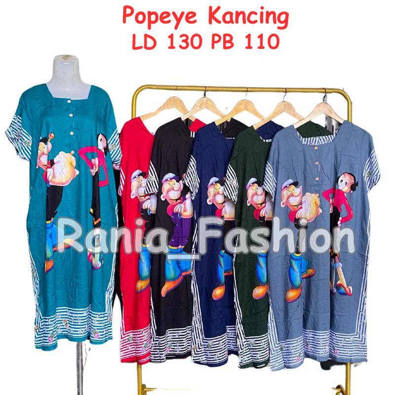 Daster Rania Fashion motif DK4 KANCING POPEYE Terbaru Viral 0