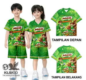 Setelan Jersey Anak Lucu Baju Anak Fullprint Usia 1–10 Tahun Oneset Gambar Milo  Lucu Nyaman di pakai  KLSKID