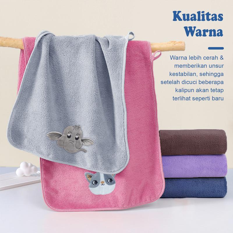 {COD} Handuk Microfiber Anak 100cmx50cm (H214) 5