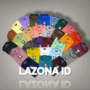 LAZONA ID Kemeja Slim Fit Pria Lengan Panjang Bahan Katun Premium High Quality