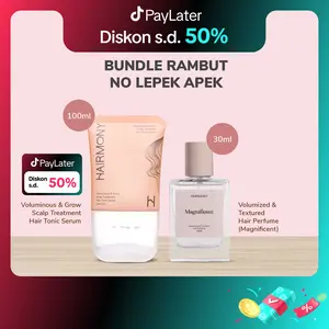 [BUNDLE RAMBUT NO LEPEK APEK] Hairmony Voluminous & Grow Scalp Treatment Hair Tonic Serum 100 ML + Hairmony Volumize & Textured Hair Perfume