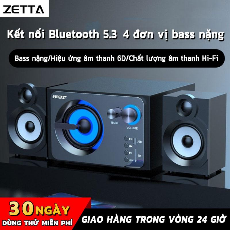 ZETTA  loa vi tính , loa bluetooth, loa siêu trầm với đèn LED mát mẻ, rất mạnh mẽ, hỗ trợ khe cắm thẻ nhớ