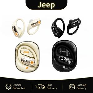 Alat Dengar Bluetooth 5.4, Jeep EW128, Reka Bentuk Cangkuk Telinga, Wayarles Benar, Sesuai untuk Berlari dan Sukan, Kualiti Tinggi, Pengurangan Bunyi, Hayat Bateri Panjang, Model Lelaki dan Perempuan Audio Earphones Mic
