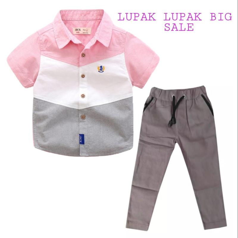 STELAN ANAK LAKI LAKI IMPORT / STELAN ANAK LAKI KOREAN BAJU KEMEJA ANAK LAKI LAKI KEMEJA ANAK WARNA WARNI Celana Fashion 1