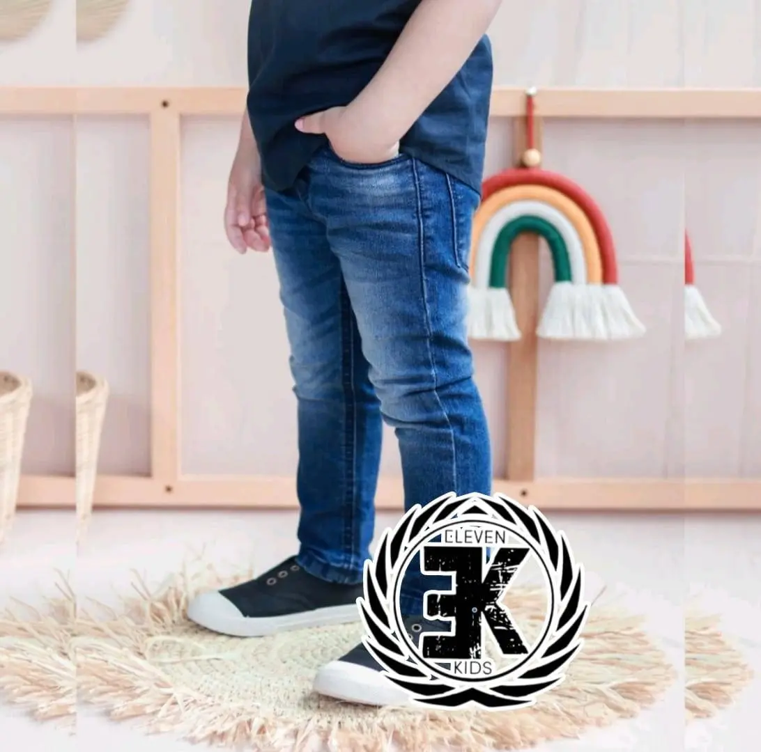 Celana Panjang Jeans STRETCH Premium Anak Laki Laki Usia 6 Bulan sampai 12 Tahun - Fashion