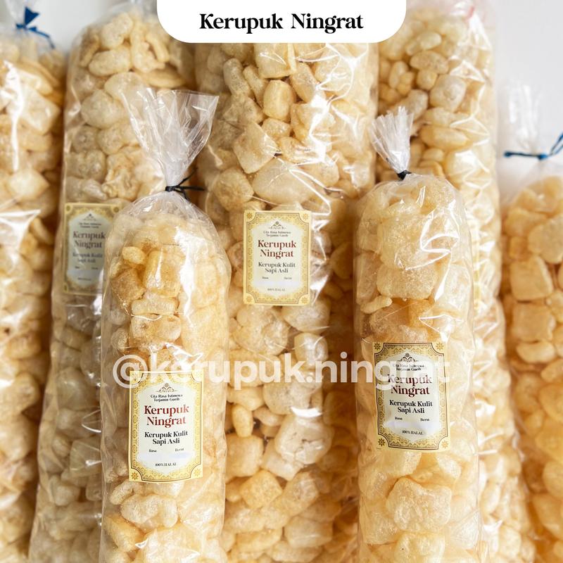 1 BALL Kerupuk Kulit Sapi Asli 200gr Dorokdok Renyah Gurih Tanpa Pengawet Snack Cemilan Asin Halal Viral Murah 6