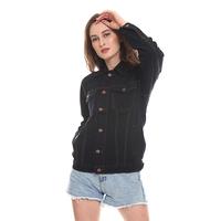 Gambar Jaket Denim Wanita Kerah Basic Casual Fit Hitam 292003 Slim - S dari 2nd RED ID Kab. Bandung Barat 1 Tokopedia