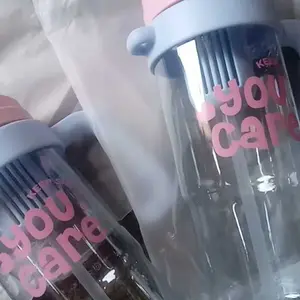 Botol Minum YouCare/ Tumbler 1200 mL untuk Minuman Dingin / Ice dengan Handle Nyaman di Tangan dan Sedotan Higienis