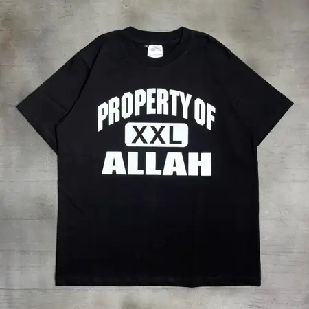 Baju Kaos Property Of XXL Allah Black Tshirt Premium Free Stiker