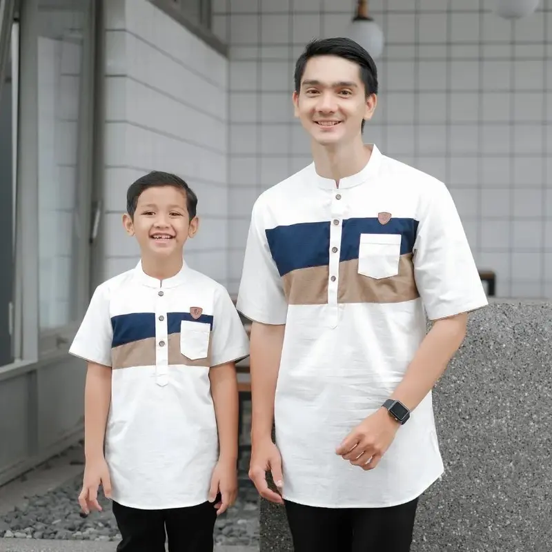 HDR HARGA TERPISAH || KOKO BRAND LOKAL AYAH DAN ANAK || COUPLE Muslim Baju Pendek 1