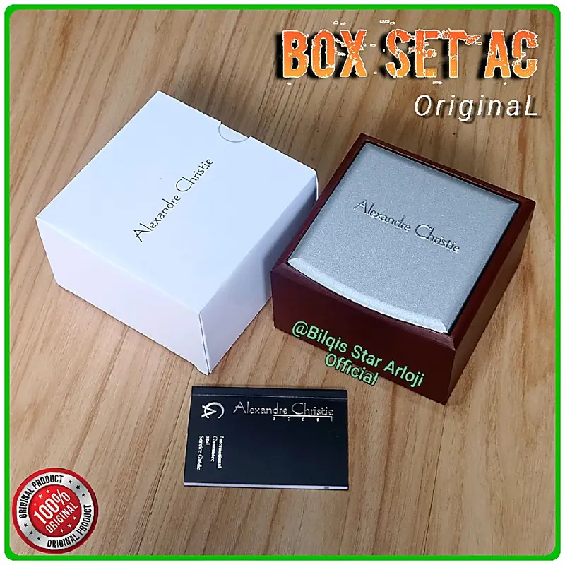 Alexandre Christie Pria Ac 6141 Mc Tali Rantai Black Rose Gold Original 100% 6