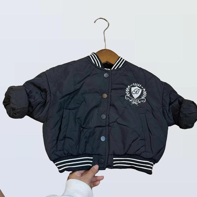   MẸ THÓC  áo khoác phao bomber thêu LOGO huy hiệu chữ B hàng QCCC by KID CLOTHING 