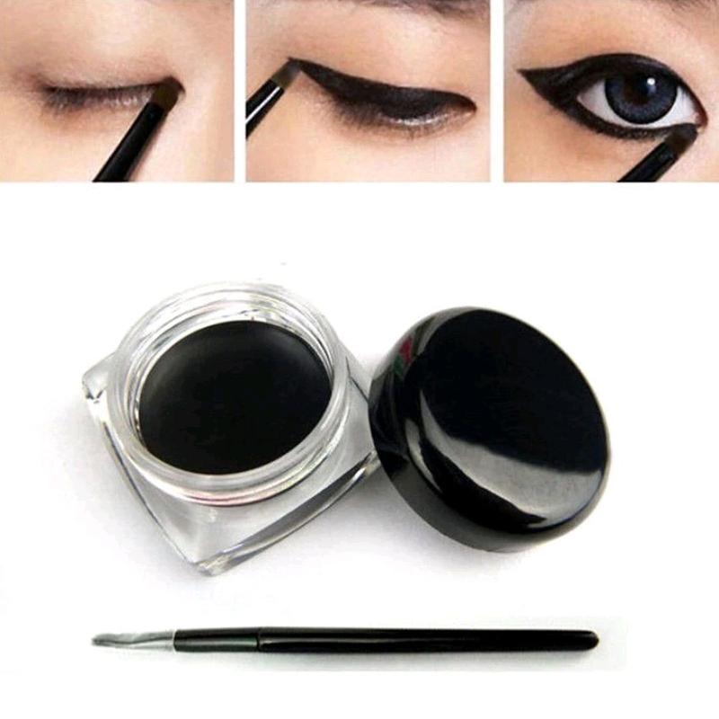 Eyeliner Gel / Eyeliner Gel Aplikator Hitay Black Waterproof 2