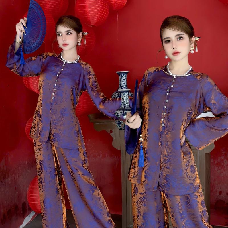 Pháp Phục “NGUYỆT VÂN” TƠ TENCEL cao cấp MI TRẦN Silk form rộng dài 102cm