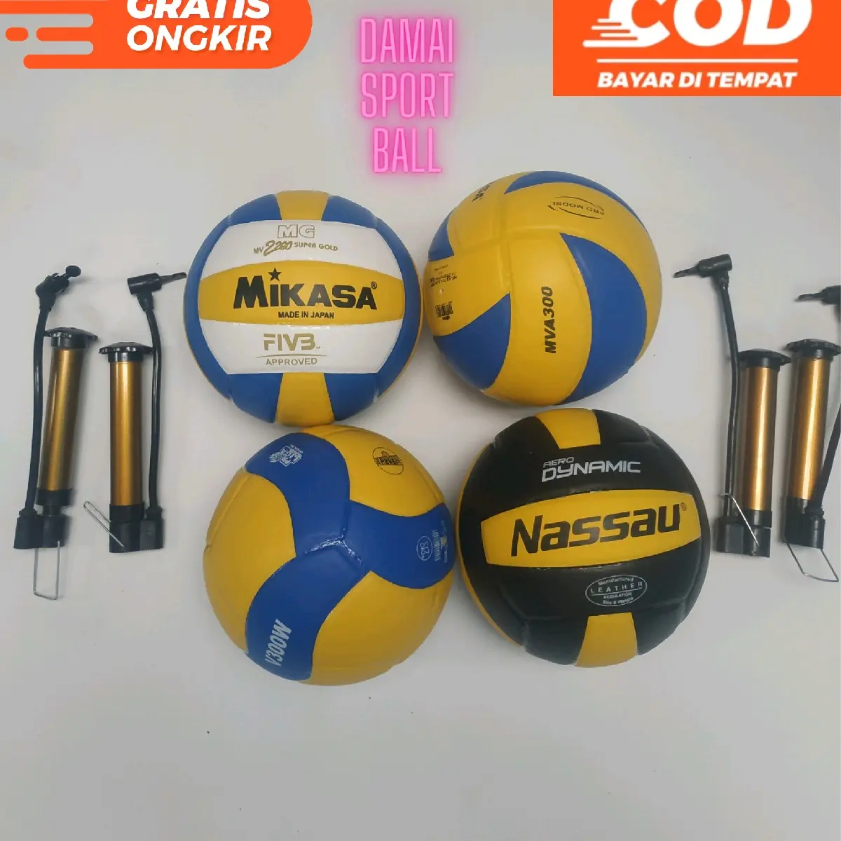 Bola voli pilihan warna Ball Outdoor Volley Olahraga Volly geng gaman
