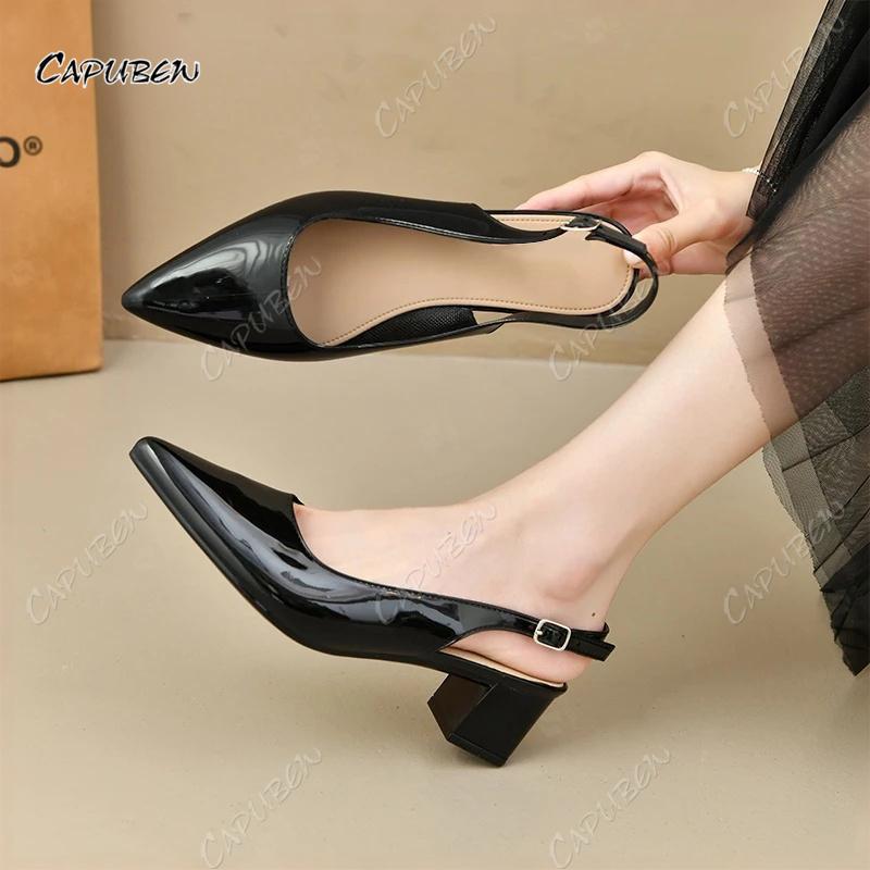 CAPUBEW giày cao gót Dép Cao Gót Nữ Hàn Quốc Nhẹ và Chống Trượt Dép Đế Mềm Cao…