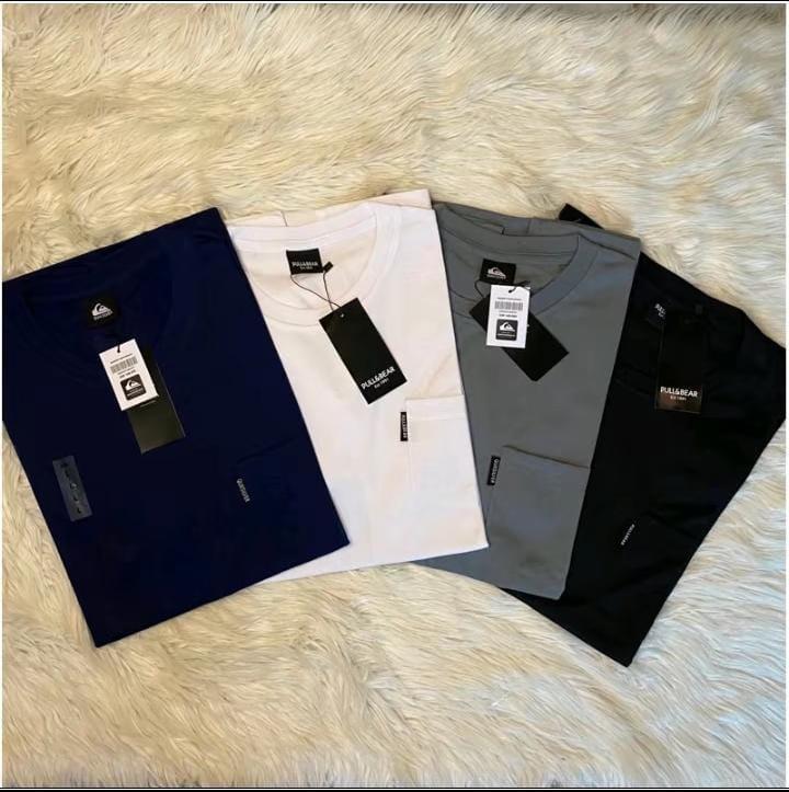 Product Introduction of 4 pcs 100 ribu |  kaos poket saku |pria /wanita RENDOM WARNA  |lengan pendek santai|  kaos polos  Semi Katun Baju Oblong Distro Dewasa  t-shirt 2
