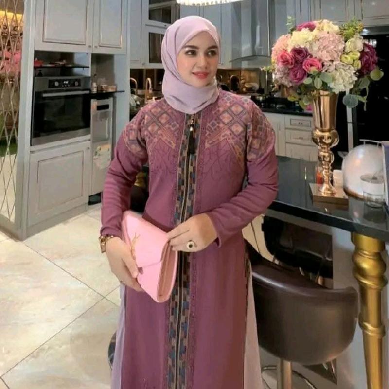GRAZELIA SET HIJAB NAZWA  ABAYA BORDIR 7