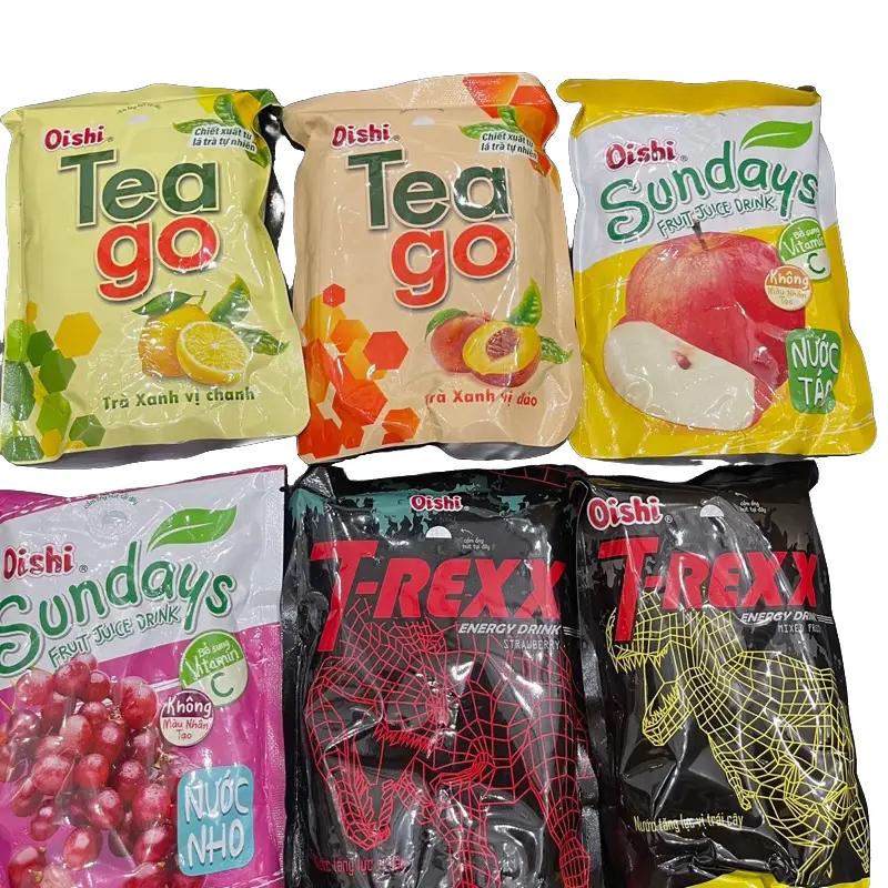 Free ship túi mù nước hoa quả tăng lực Oishi . Set 8 túi bắt cặp + nguyện vọng dọn bàn xé trên live