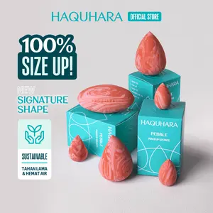Haquhara Pebble Terracotta Makeup Sponge / Sponge Makeup Wajah
