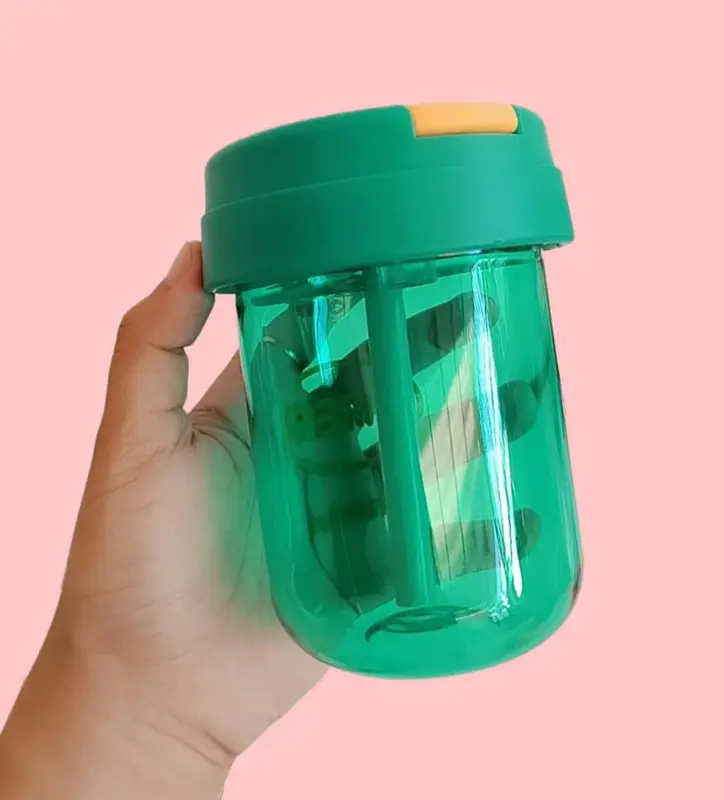 Botol minum anak Sedotan 330ml/ Gelas Bayi Minum Kekinian CUP8 0
